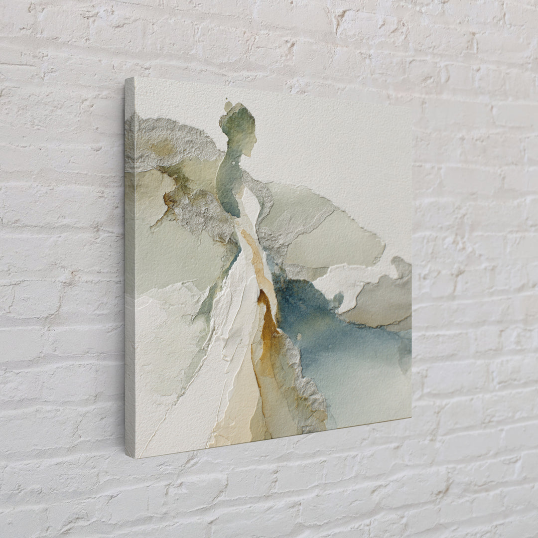 Simple Line Figure Canvas Print, Medical Office Art, Anatomy Wall Art, Office Decor, Fine Art, Calm, Neuroscience Art, MOA-1x1-18
