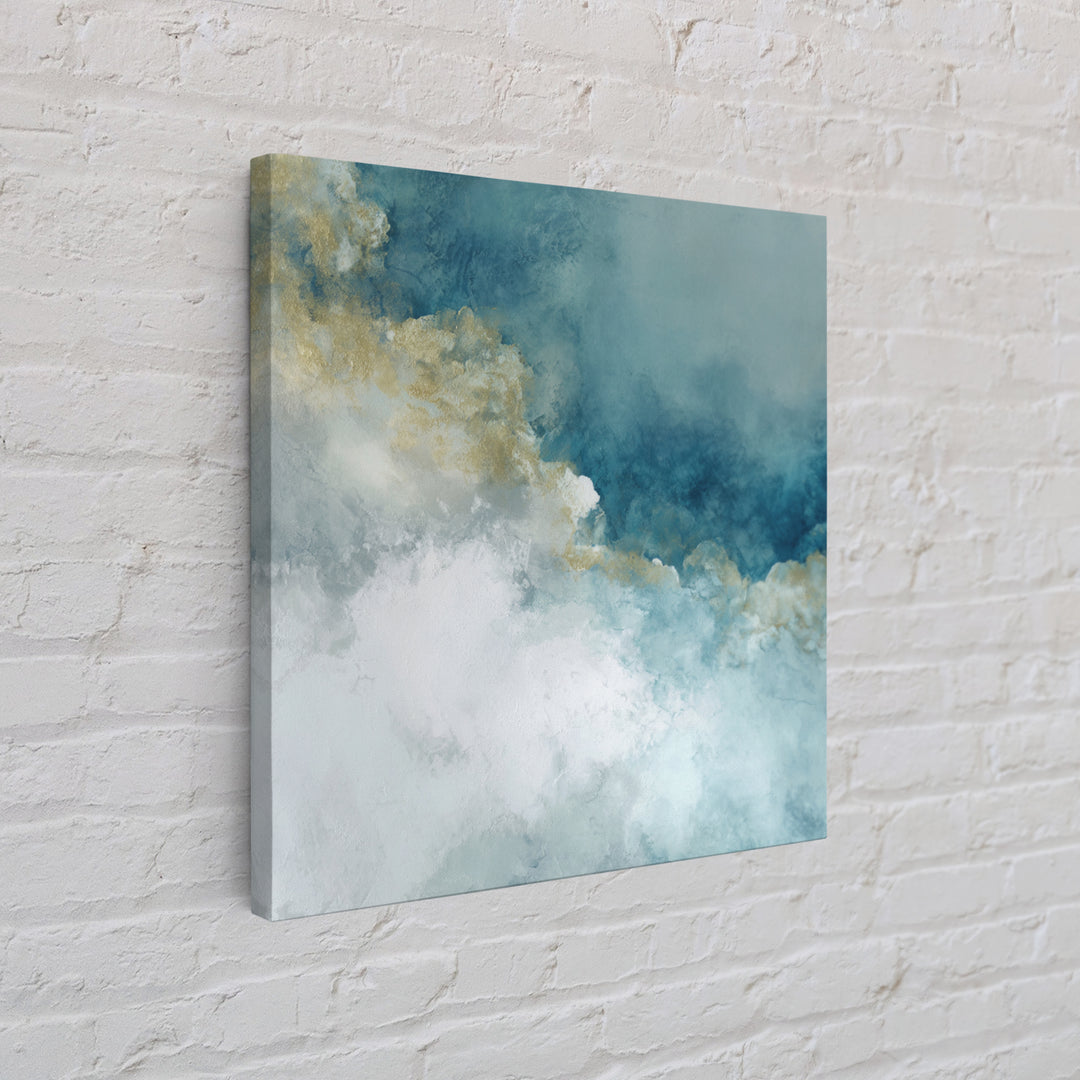 Subtle Marble Texture Canvas Print, Medical Office Art, Medical Art, Office Decor, Watercolor Art, Calm, Biology Art, MOA-1x1-19