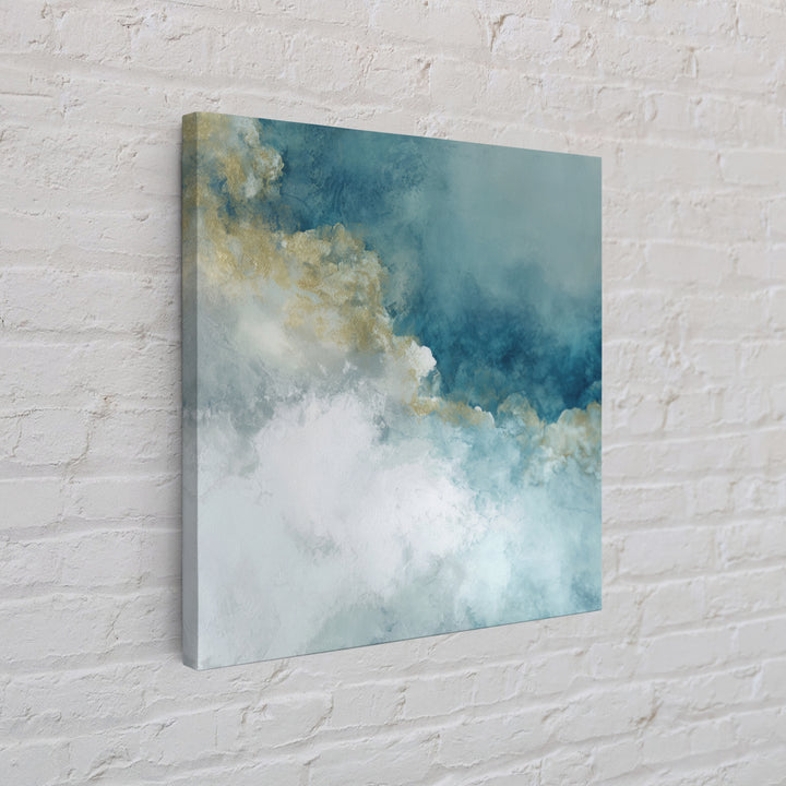 Subtle Marble Texture Canvas Print, Medical Office Art, Medical Art, Office Decor, Watercolor Art, Calm, Biology Art, MOA-1x1-19