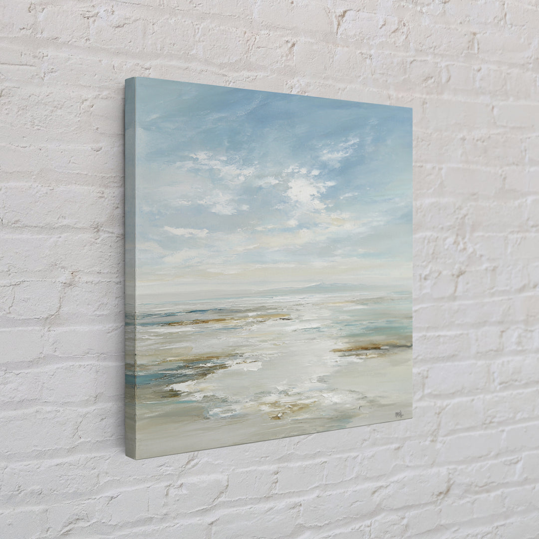 Peaceful Ocean Horizon Framed Canvas Print, Medical Office Art, Printable Art, Office Decor, Fine Art, Calm, Medical Wall Art, MOA-1x1-28