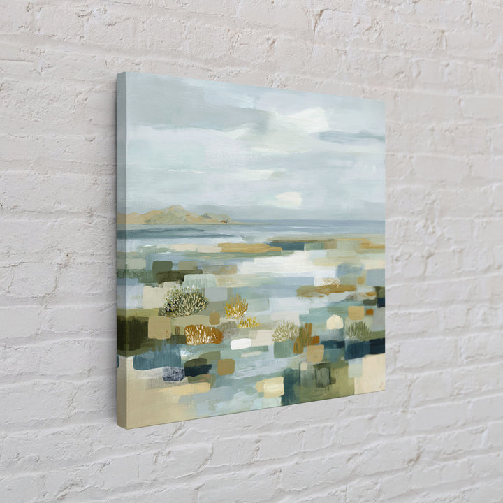 Clean Geometric Composition Framed Canvas Print, Medical Office Art, Biology Art, Office Decor, Abstract Art, Calm, Art Print, MOA-1x1-34