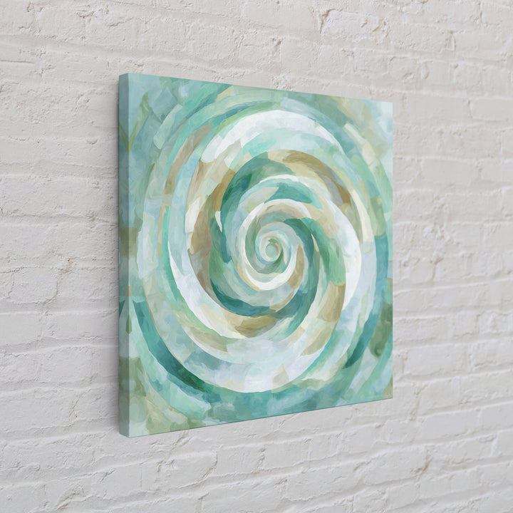 Abstract Healing Spiral Framed Canvas Print, Medical Office Art, Healthcare Wall Art, Office Decor, Abstract Art, Calm, MOA-1x1-39
