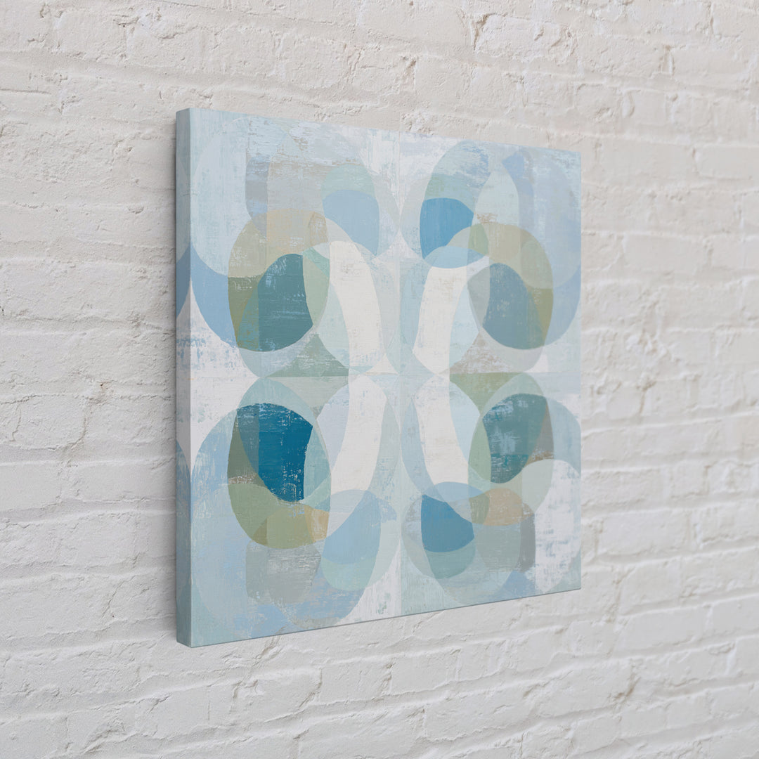 Calming Blue Abstract Canvas Print, Medical Office Art, Modern Decor, Office Decor, Abstract Art, Calm, Home Decor, Wall Decor, MOA-1x1-49