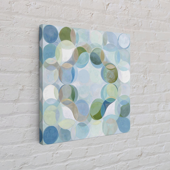 Abstract Cells and Circles as Soothing Pattern Canvas Print, Medical Office Art, Science Art, Office Decor, Abstract Art, Calm, MOA-1x1-5