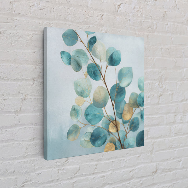 Botanical Eucalyptus Branch Framed Canvas Print, Medical Office Art, Nurse Wall Art, Office Decor, Watercolor Art, Calm, MOA-1x1-51