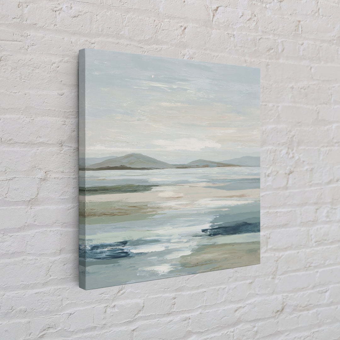 Peaceful Ocean Horizon Framed Canvas Print, Medical Office Art, Healthcare Wall Art, Office Decor, Calm, Gallery Decor, MOA-1x1-52