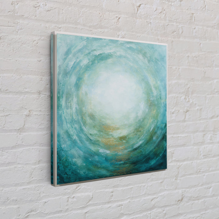 Abstract Healing Spiral Framed Canvas Print, Medical Office Art, Medical School, Office Decor, Fine Art, Calm, Minimalist Decor, MOA-1x1-63