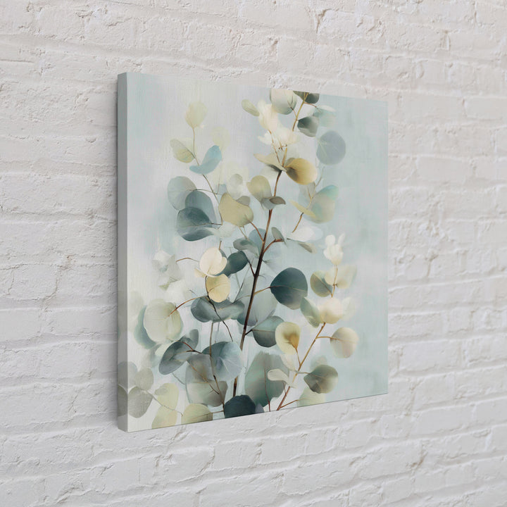 Botanical Eucalyptus Branch Canvas Print, Medical Office Art, Modern Decor, Office Decor, Fine Art, Calm, Home Decor, MOA-1x1-75