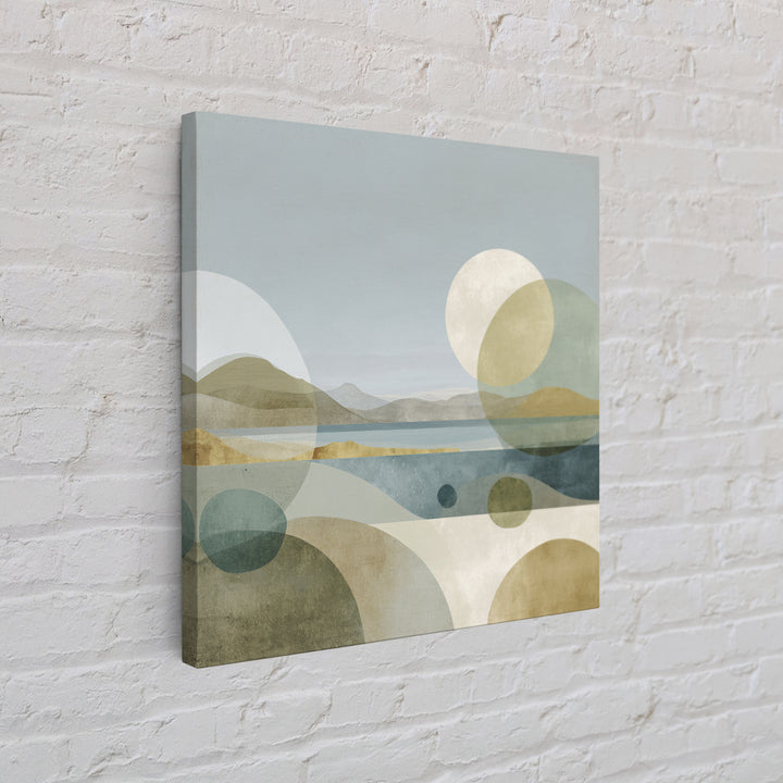 Clean Geometric Composition Canvas Print, Medical Office Art, Neutral Decor, Office Decor, Fine Art, Calm, Wall Art, Home Decor, MOA-1x1-82