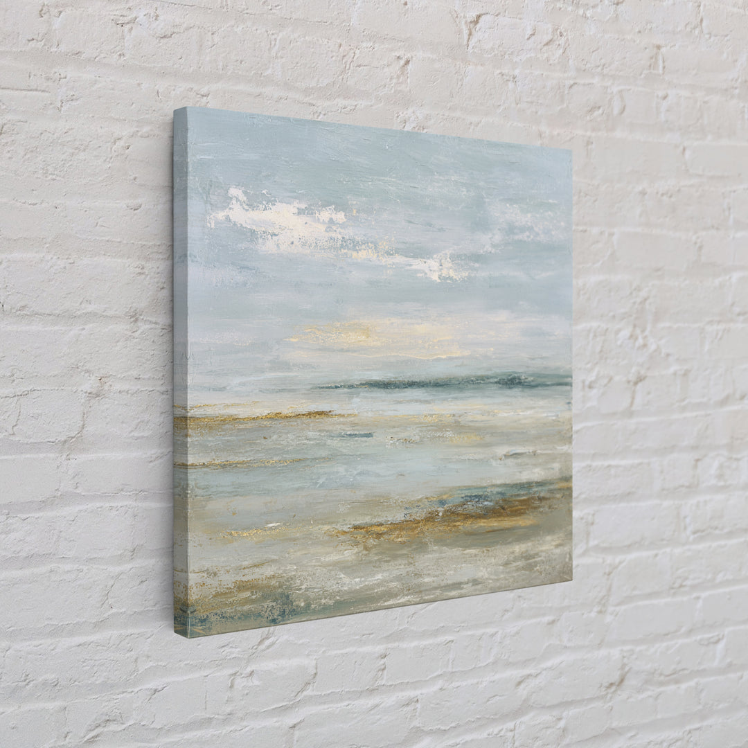 Large Neutral Landscape Framed Canvas Print, Medical Office Art, Textured Painting, Office Decor, Oil Painting, Calm, MOA-1x1-88