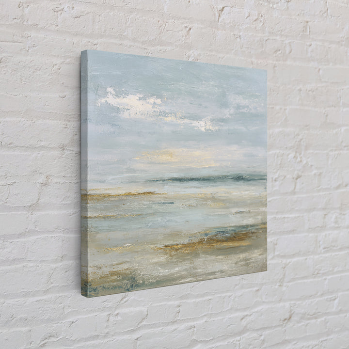 Large Neutral Landscape Framed Canvas Print, Medical Office Art, Textured Painting, Office Decor, Oil Painting, Calm, MOA-1x1-88