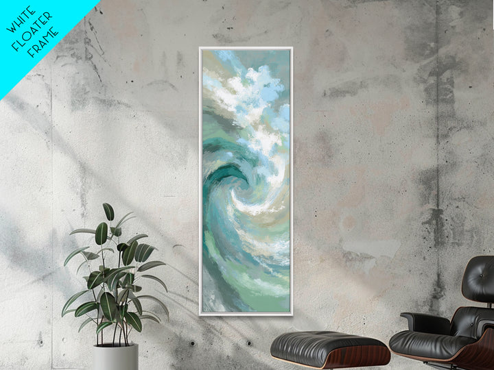 Abstract Healing Spiral Framed Canvas Print, Medical Office Art, Minimalist Decor, Office Decor, Abstract Art, Calm, MOA-1x3-3