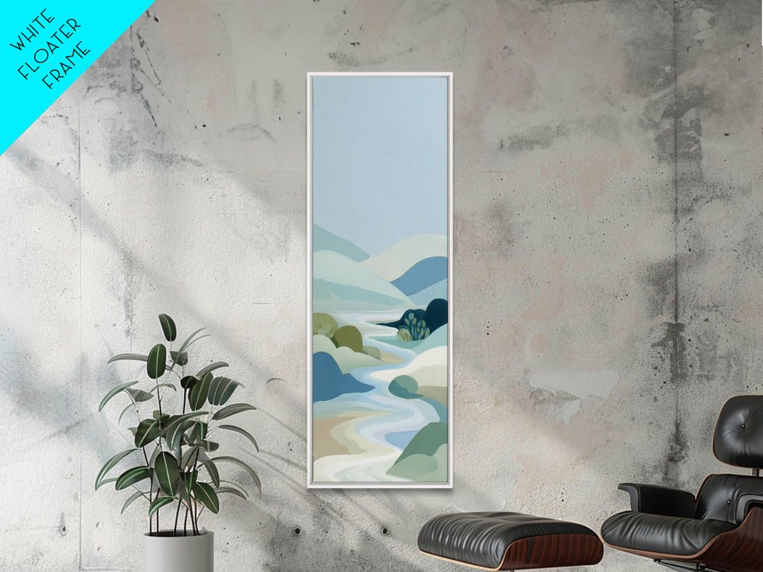 Simple Line Figure Framed Canvas Print, Medical Office Art, Heart Anatomy Print, Office Decor, Oil Painting, Calm, MOA-1x3-30