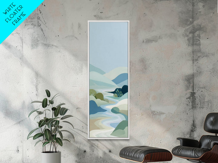Simple Line Figure Framed Canvas Print, Medical Office Art, Heart Anatomy Print, Office Decor, Oil Painting, Calm, MOA-1x3-30