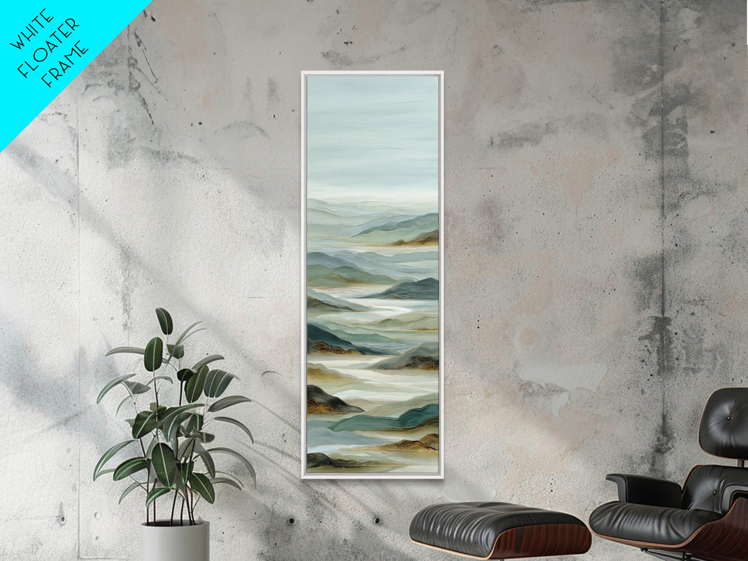 Large Neutral Landscape Framed Canvas Print, Medical Office Art, Fine Art Print, Office Decor, Oil Painting, Calm, Wall Decor, MOA-1x3-4