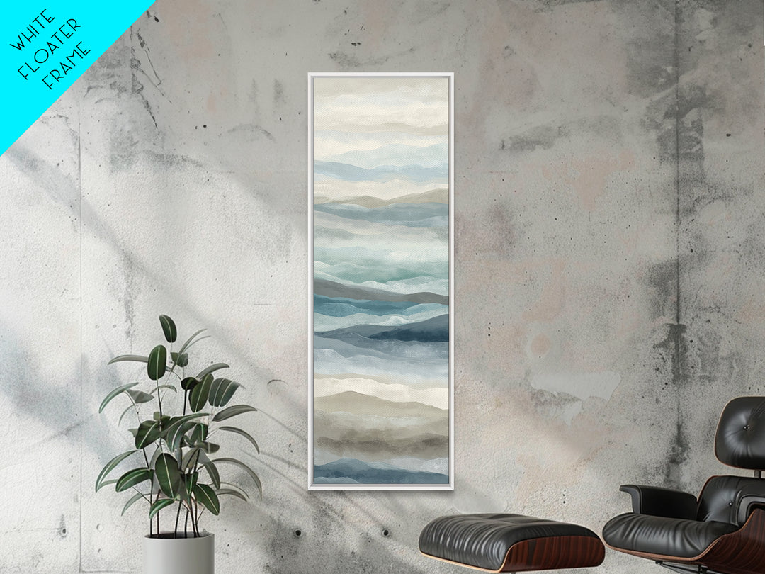 Peaceful Ocean Horizon Canvas Print, Medical Office Art, Printable Wall Art, Office Decor, Oil Painting, Calm, Anatomy Wall Art, MOA-1x3-40