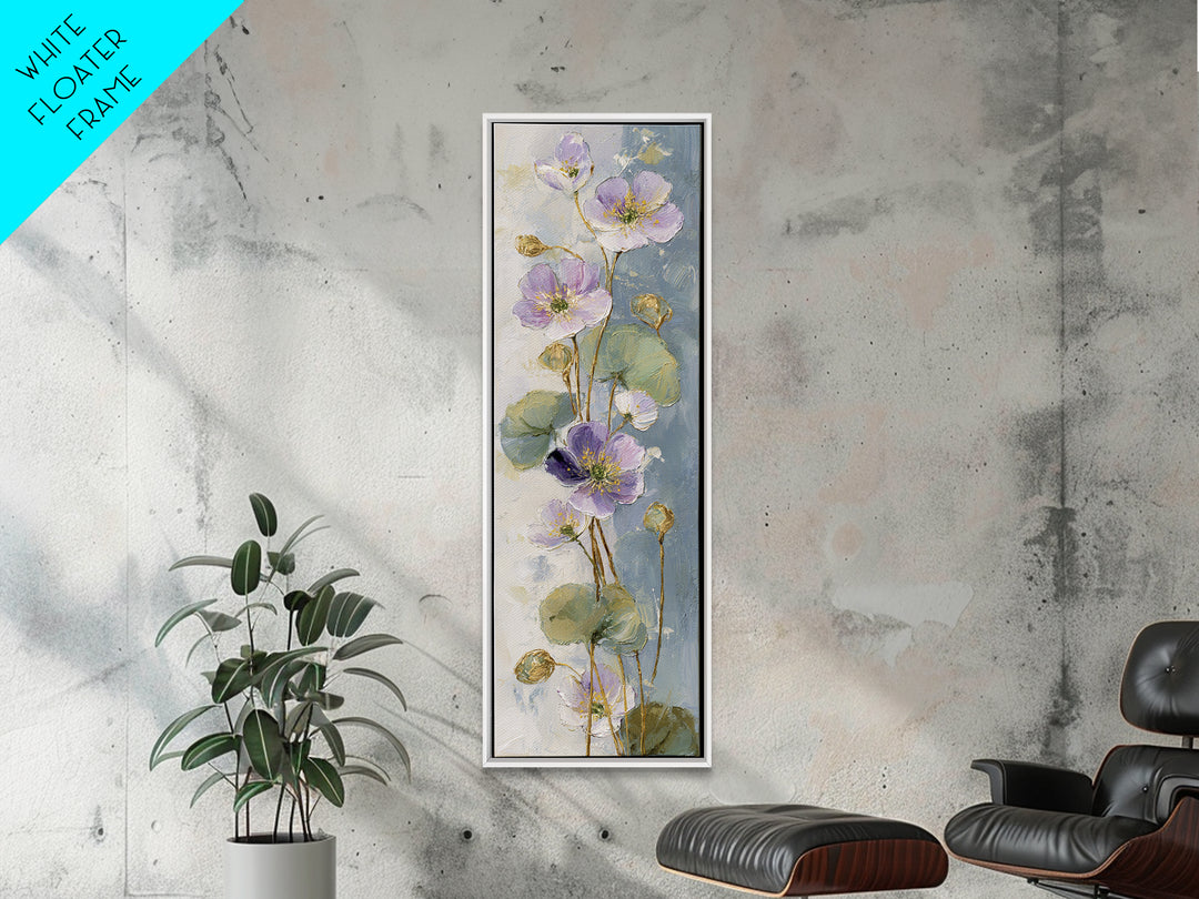 Lavender Botanical Still Life Canvas Print, Medical Office Art, Fine Art Print, Office Decor, Fine Art, Calm, Wall Decor, MOA-1x3-57