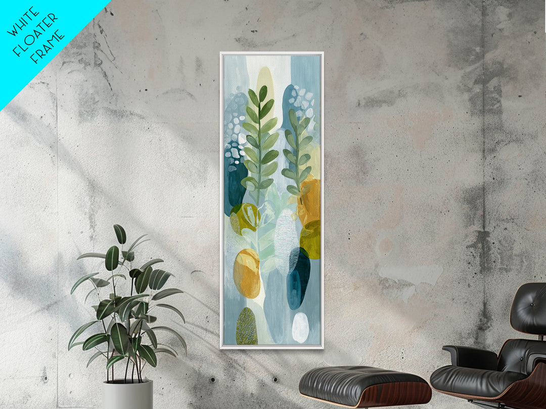 Fresh Citrus and Leaves for Bright Optimism Canvas Print, Medical Office Art, Digital Art, Office Decor, Abstract Art, Calm, MOA-1x3-60