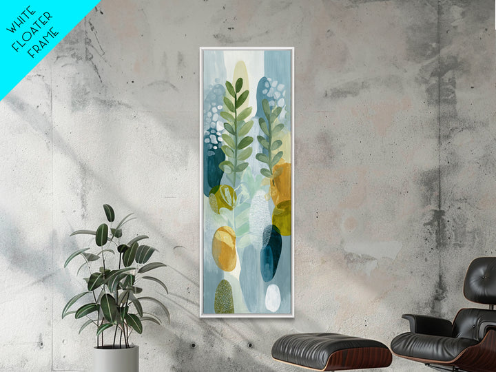 Fresh Citrus and Leaves for Bright Optimism Canvas Print, Medical Office Art, Digital Art, Office Decor, Abstract Art, Calm, MOA-1x3-60