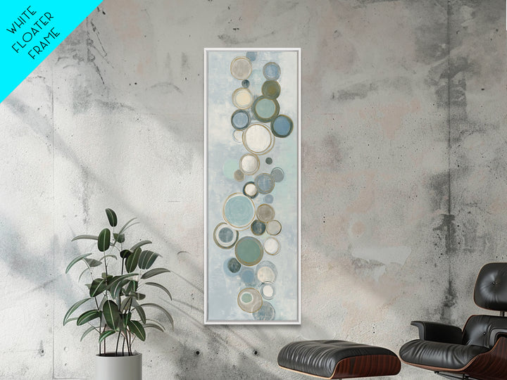 Abstract Cells and Circles as Soothing Pattern Canvas Print, Medical Office Art, Office Decor, Abstract Art, Calm, MOA-1x3-65