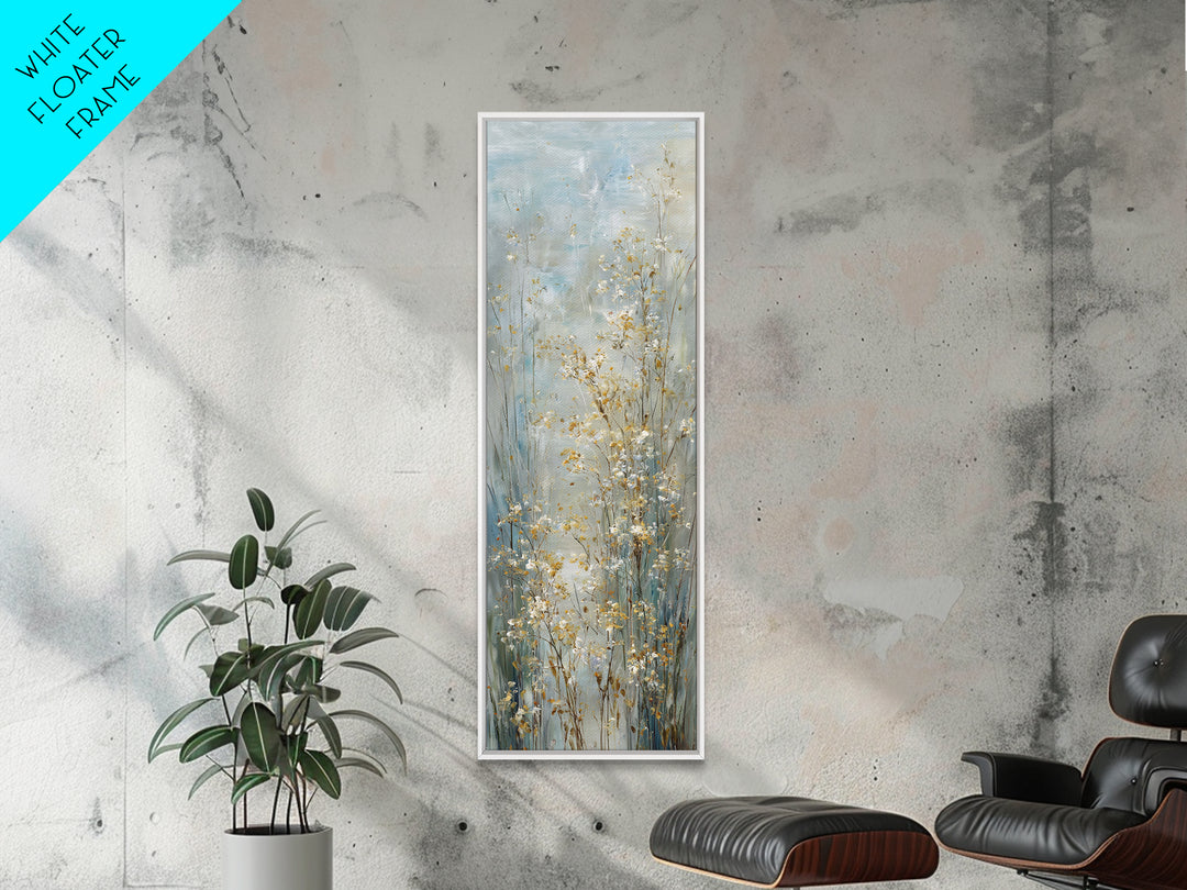 Sunlit Meadow with Wildflowers and Calm Mood Canvas Print, Medical Office Art, Animal Art, Office Decor, Fine Art, Calm, MOA-1x3-72
