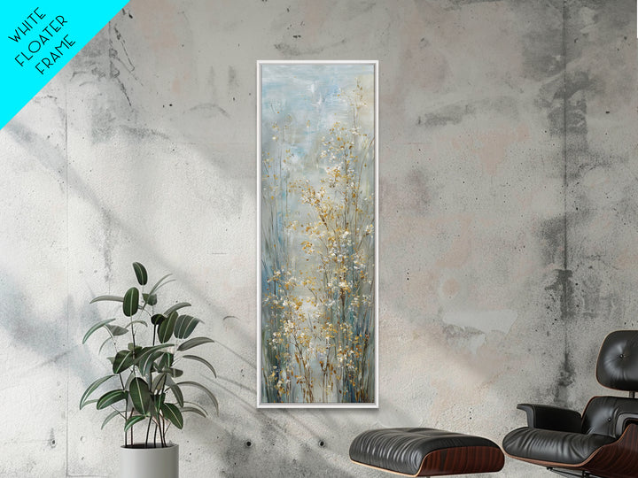 Sunlit Meadow with Wildflowers and Calm Mood Canvas Print, Medical Office Art, Animal Art, Office Decor, Fine Art, Calm, MOA-1x3-72