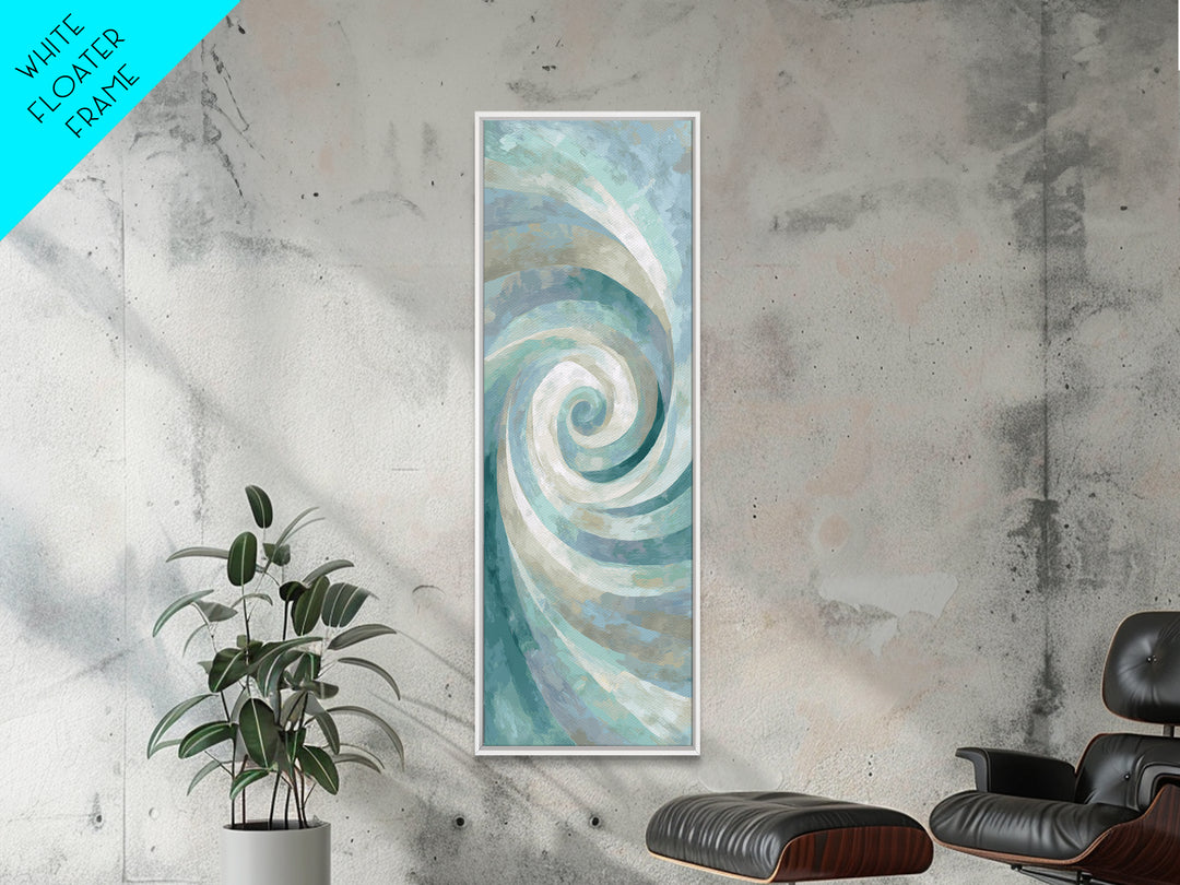 Abstract Healing Spiral Framed Canvas Print, Medical Office Art, Educational Poster, Office Decor, Calm, Fine Art Print, MOA-1x3-75