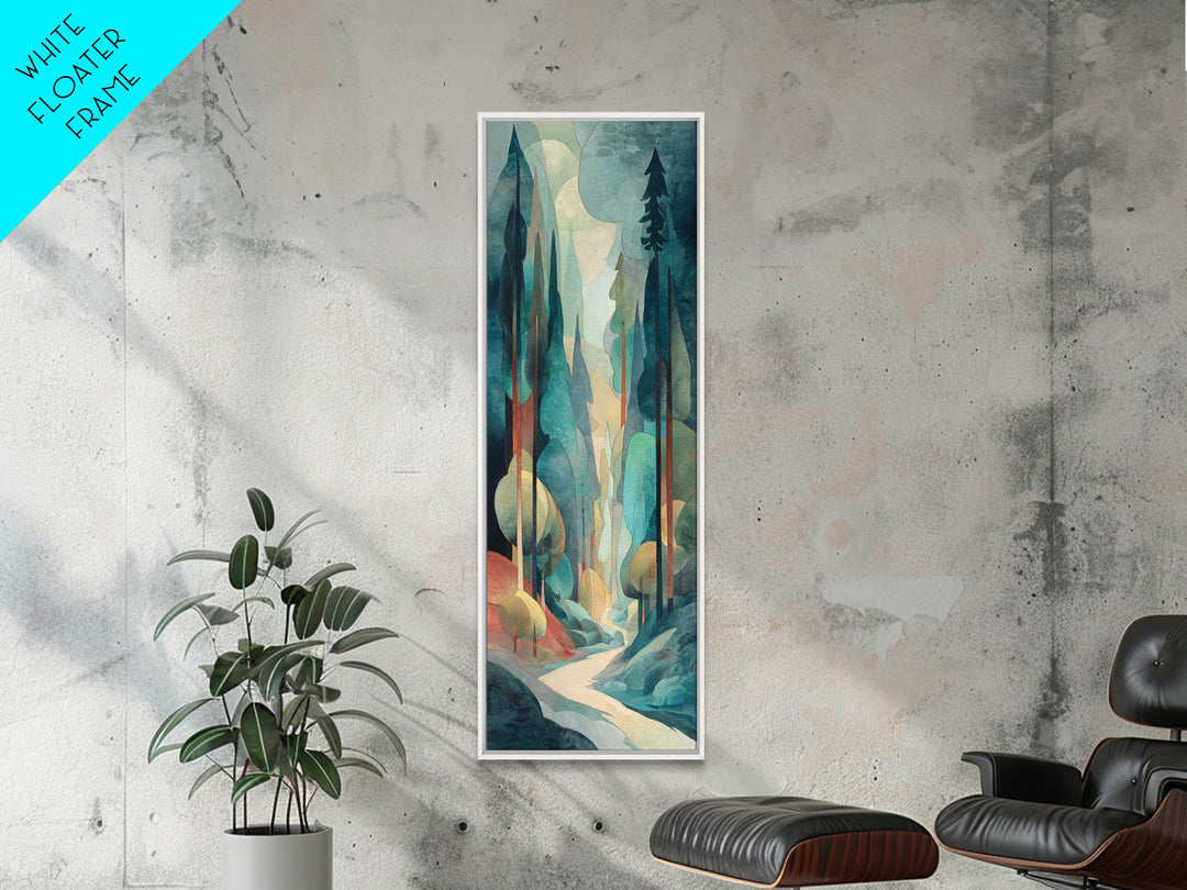Soft Mountain Landscape Canvas Print, Medical Office Art, Luxury Decor, Office Decor, Fine Art, Calm, Digital Wall Art, MOA-1x3-86