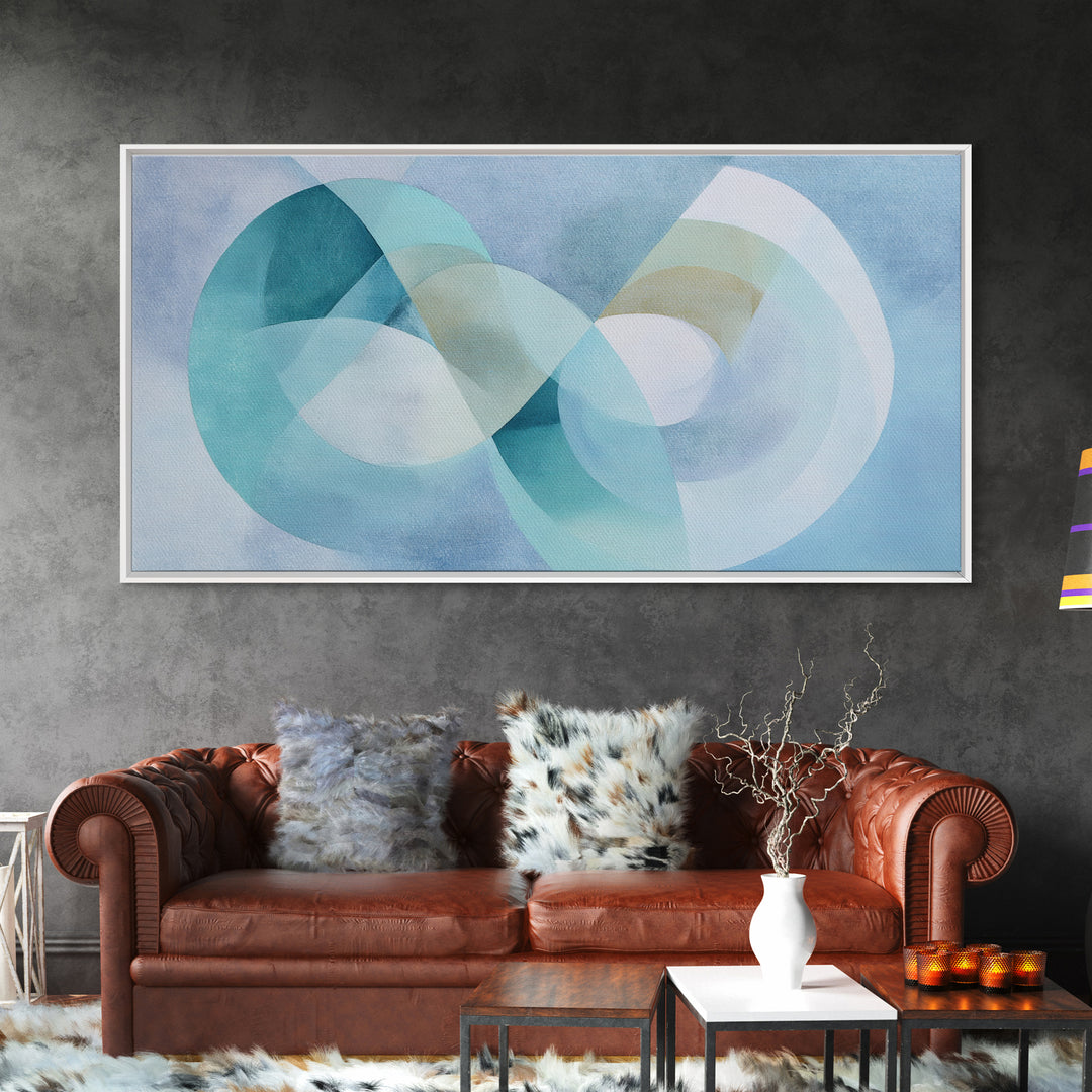 Abstract Healing Spiral Framed Canvas Print, Medical Office Art, Healthcare Wall Art, Office Decor, Abstract Art, Calm, MOA-2x1-11
