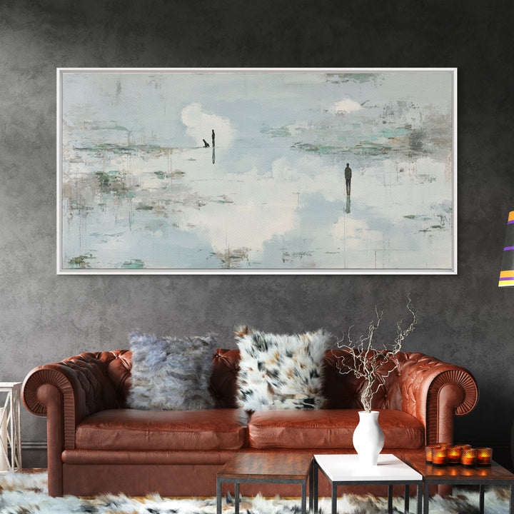 Simple Line Figure Framed Canvas Print, Medical Office Art, Fine Art Print, Office Decor, Fine Art, Calm, Wall Decor, MOA-2x1-14