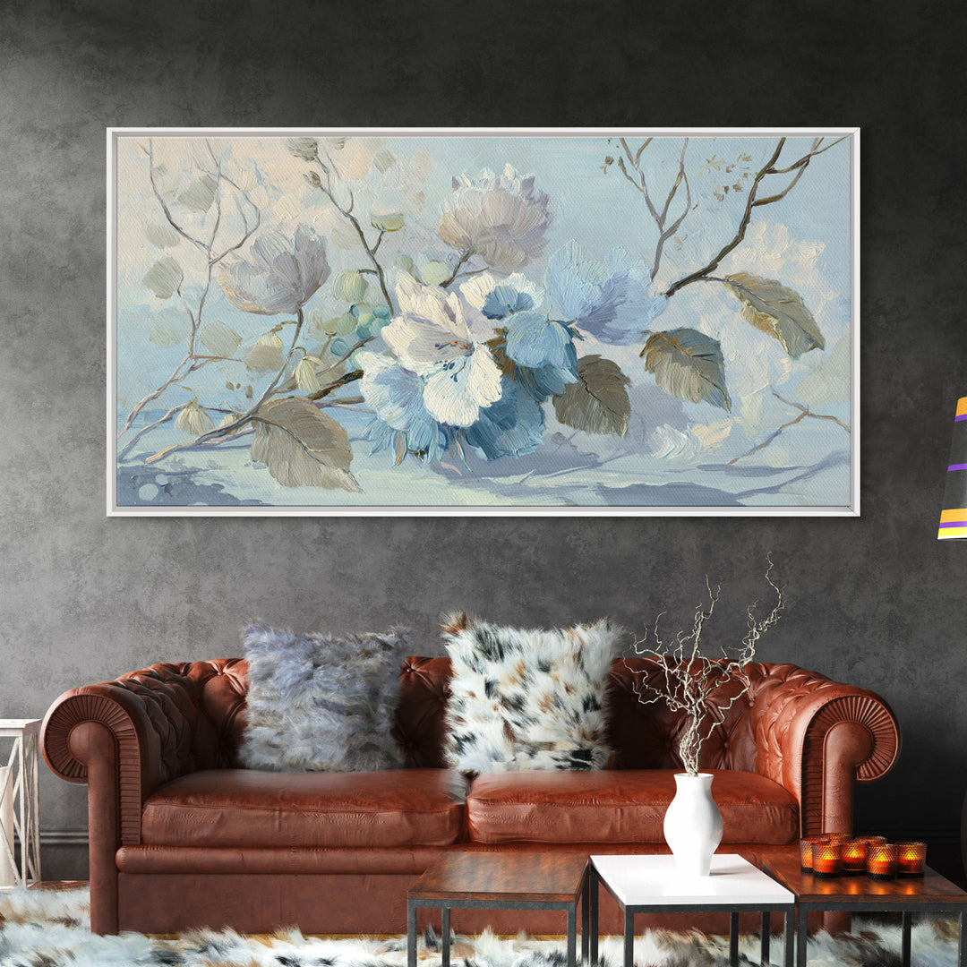 Lavender Botanical Still Life Canvas Print, Medical Office Art, Contemporary Art, Office Decor, Fine Art, Calm, Animal Art, MOA-2x1-17