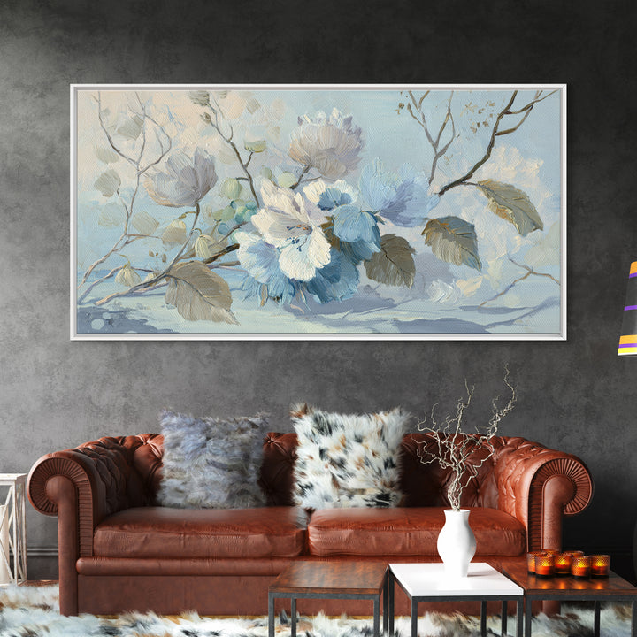 Lavender Botanical Still Life Canvas Print, Medical Office Art, Contemporary Art, Office Decor, Fine Art, Calm, Animal Art, MOA-2x1-17