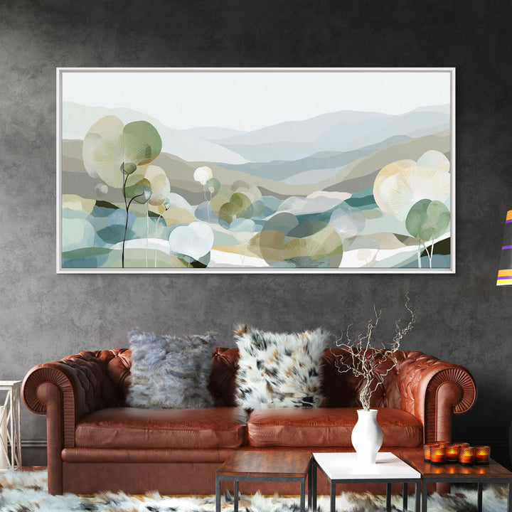 Clean Geometric Composition Framed Canvas Print, Medical Office Art, Luxury Decor, Office Decor, Calm, Digital Wall Art, MOA-2x1-30