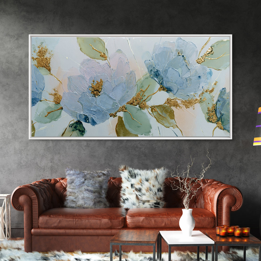 Lavender Botanical Still Life Canvas Print, Medical Office Art, Contemporary Art, Office Decor, Fine Art, Calm, Animal Art, MOA-2x1-41