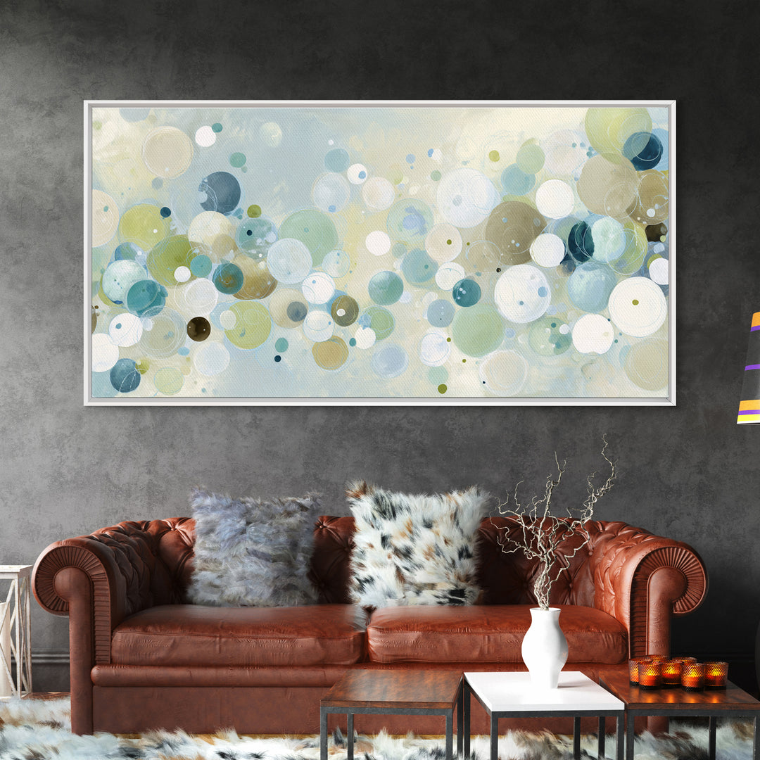Abstract Cells and Circles as Soothing Pattern Canvas Print, Medical Office Art, Printable Art, Office Decor, Abstract Art, MOA-2x1-49