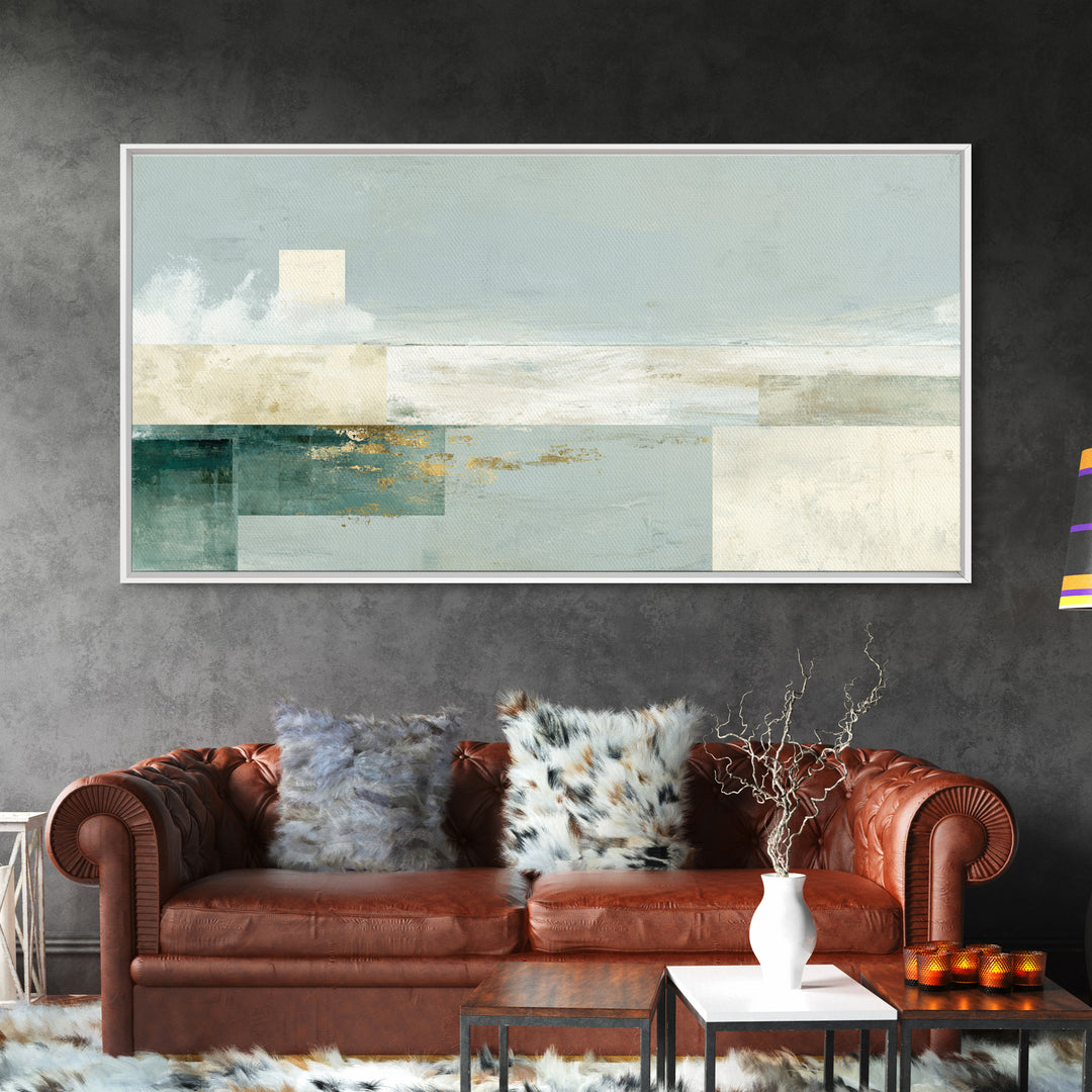 Clean Geometric Composition Canvas Print, Medical Office Art, Contemporary Art, Office Decor, Abstract Art, Calm, Animal Art, MOA-2x1-54