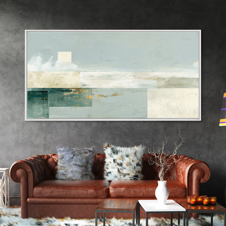 Clean Geometric Composition Canvas Print, Medical Office Art, Contemporary Art, Office Decor, Abstract Art, Calm, Animal Art, MOA-2x1-54