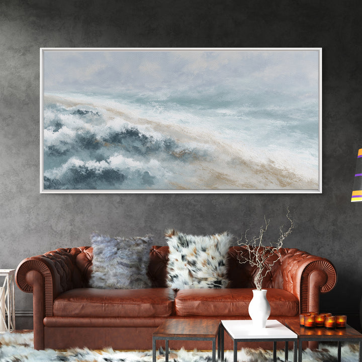 Subtle Marble Texture Canvas Print, Medical Office Art, Medical Decor, Office Decor, Calm, Science Art, Neuroscience Art, MOA-2x1-63