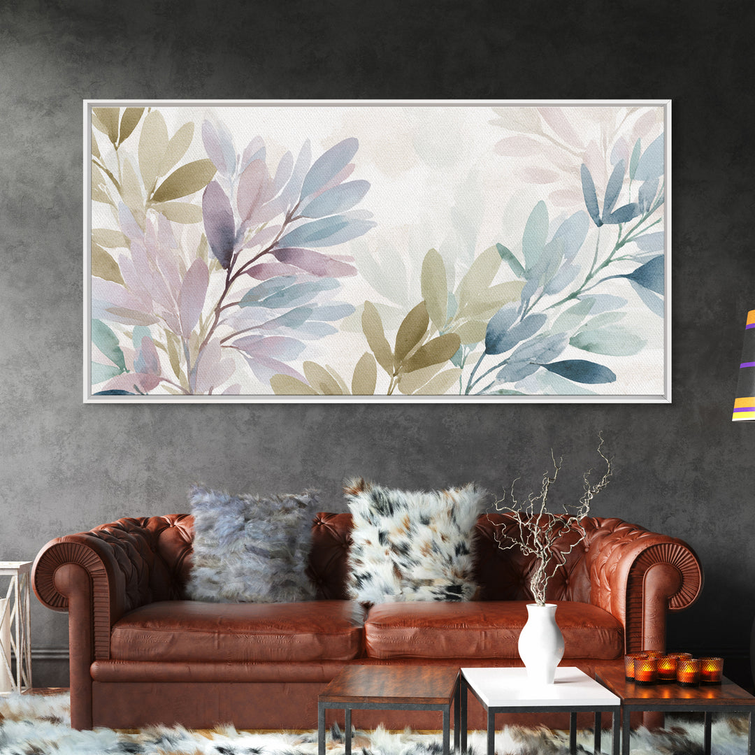 Lavender Botanical Still Life Framed Canvas Print, Medical Office Art, Office Decor, Calm, Brain Poster, Healthcare Wall Art, MOA-2x1-65
