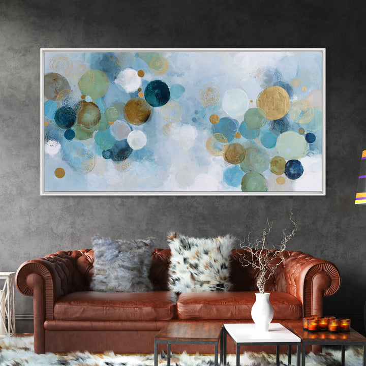 Abstract Cells and Circles as Soothing Pattern Canvas Print, Medical Office Art, Printable Art, Office Decor, Abstract Art, MOA-2x1-73
