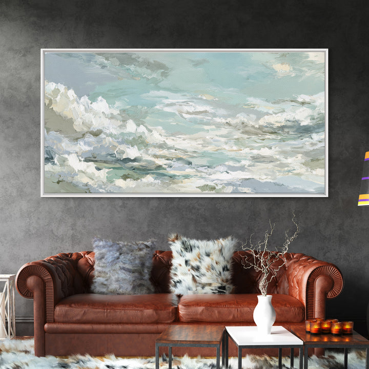 Sky and Cloud Scene Canvas Print, Medical Office Art, Medical Student Gift, Office Decor, Oil Painting, Calm, Anatomy Poster, MOA-2x1-77