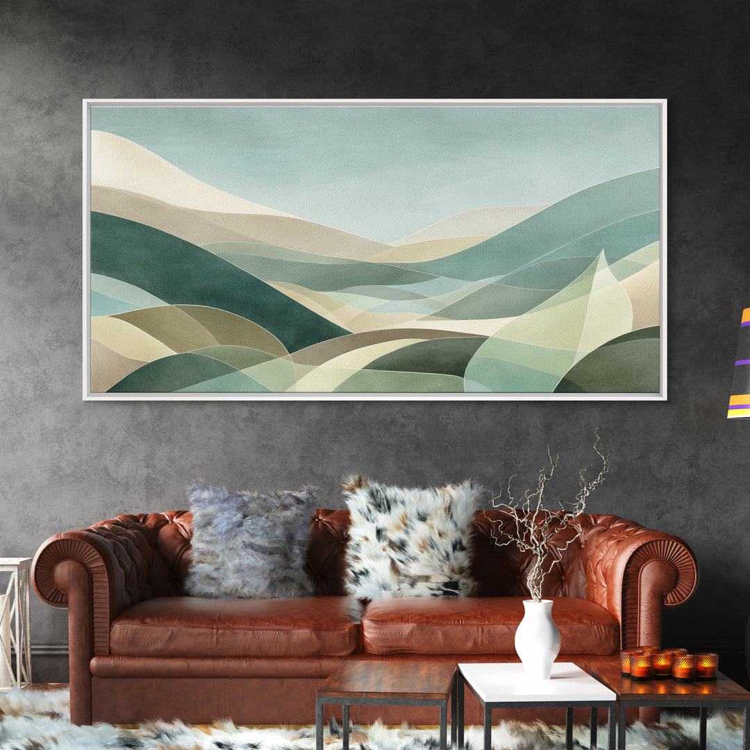 Clean Geometric Composition Canvas Print, Medical Office Art, Contemporary Art, Office Decor, Abstract Art, Calm, Animal Art, MOA-2x1-78