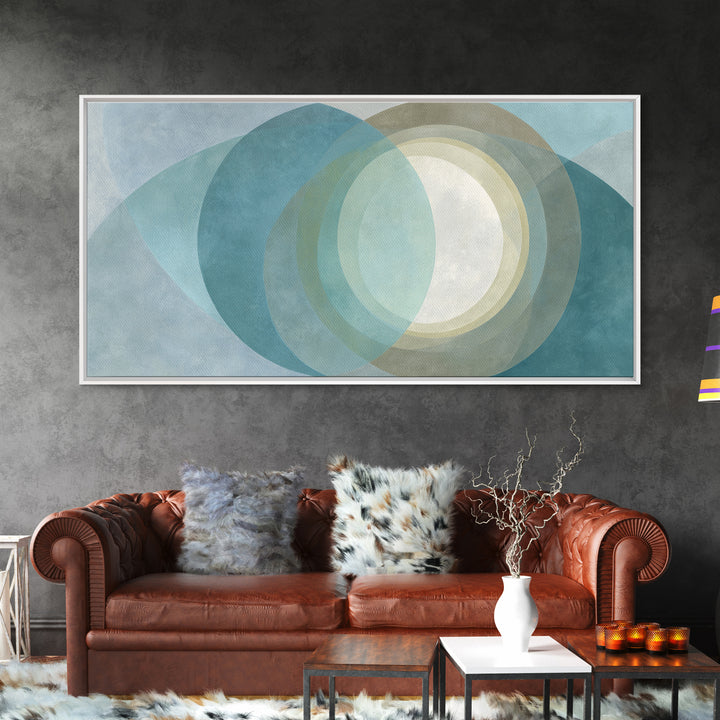 Abstract Healing Spiral Framed Canvas Print, Medical Office Art, Contemporary Art, Office Decor, Fine Art, Calm, Animal Art, MOA-2x1-83