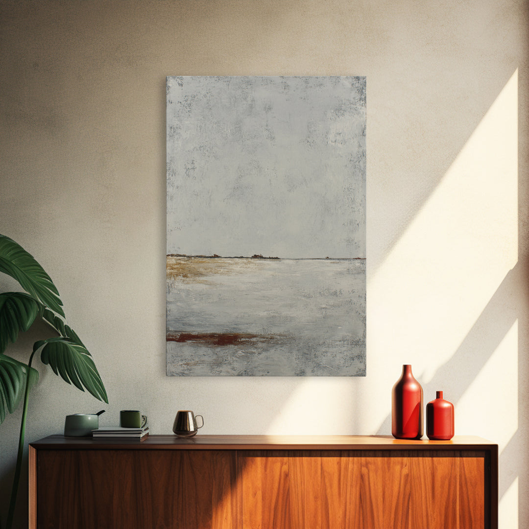 Peaceful Ocean Horizon Framed Canvas Print, Medical Office Art, Minimalist Decor, Office Decor, Calm, Dental Office Decor, MOA-2x3-12
