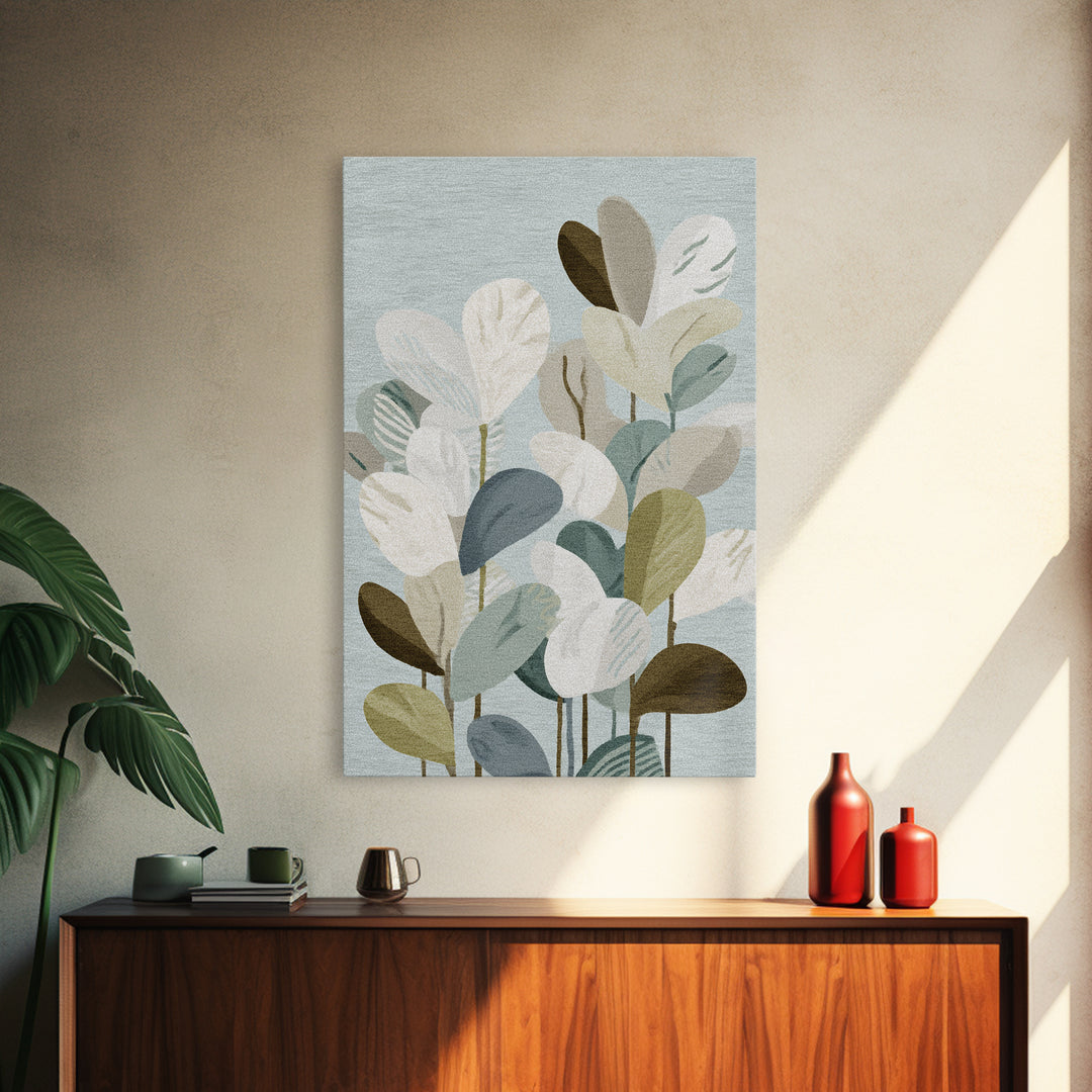 Clean Geometric Composition Framed Canvas Print, Medical Office Art, Room Decor, Office Decor, Abstract Art, Calm, MOA-2x3-18