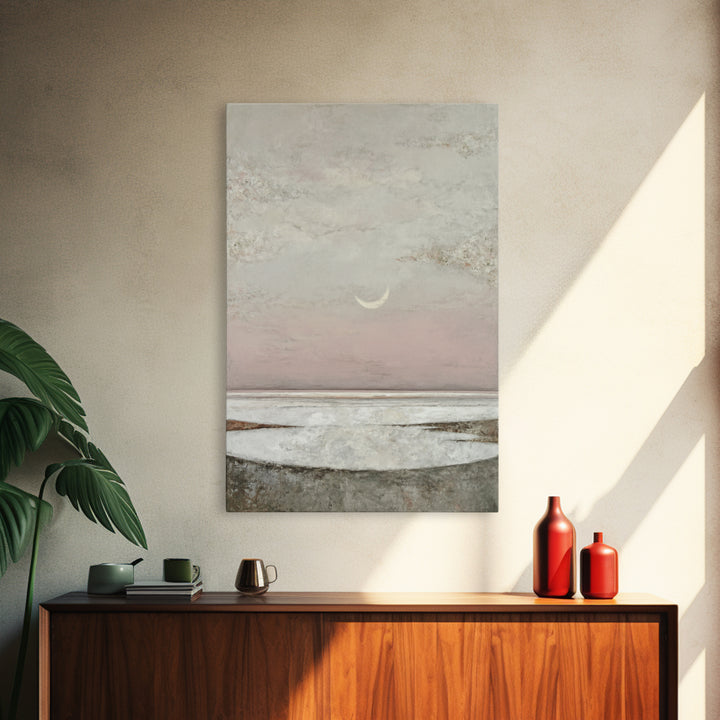 Peaceful Ocean Horizon Framed Canvas Print, Medical Office Art, Wall Art, Office Decor, Fine Art, Calm, Printable Card, MOA-2x3-60