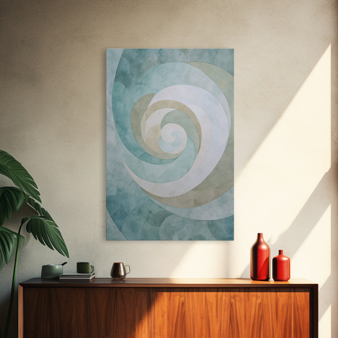 Abstract Healing Spiral Canvas Print, Medical Office Art, Digital Wall Art, Office Decor, Fine Art, Calm, Healthcare Wall Art, MOA-2x3-71