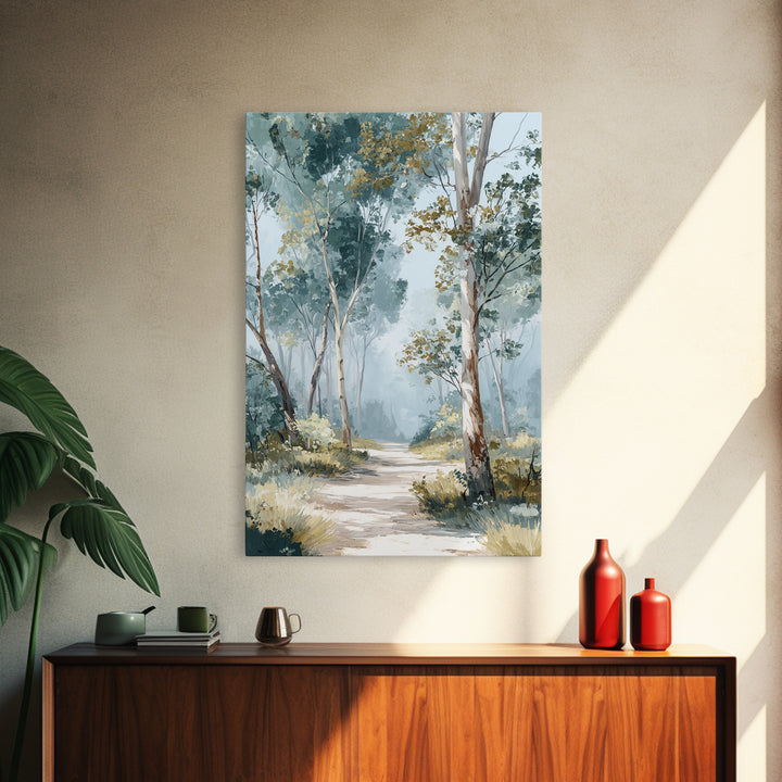 Gentle Forest Path Framed Canvas Print, Medical Office Art, Animal Art, Office Decor, Fine Art, Calm, Heart Anatomy Print, MOA-2x3-73