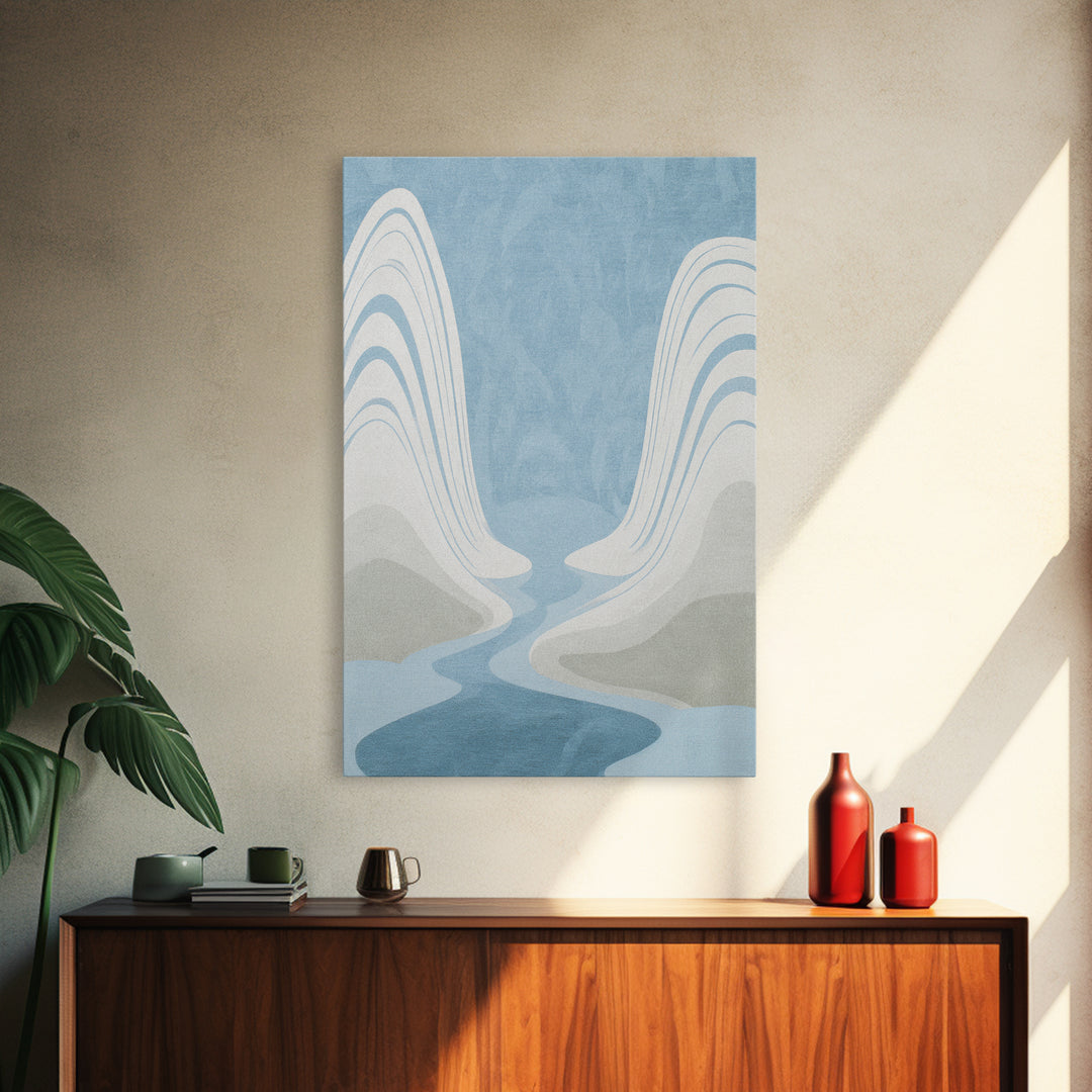 Simple Line Figure Framed Canvas Print, Medical Office Art, Digital Art, Office Decor, Fine Art, Calm, Medical Decor, MOA-2x3-74