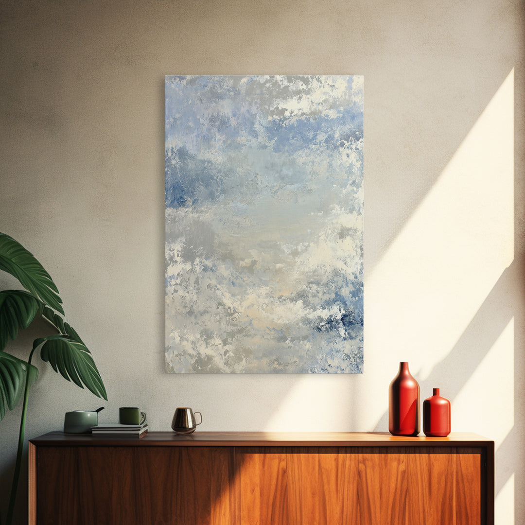 Subtle Marble Texture Framed Canvas Print, Medical Office Art, Printable Art, Office Decor, Fine Art, Calm, Medical Wall Art, MOA-2x3-75